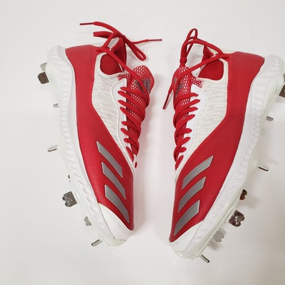 Adidas Men\'s Icon‎ V Bounce Iced Out Metal Baseball Cleats, Red - Size US 12 main image 6